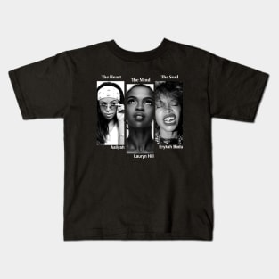 Erykah Badu, Lauryn Hill, Aaliyah Kids T-Shirt